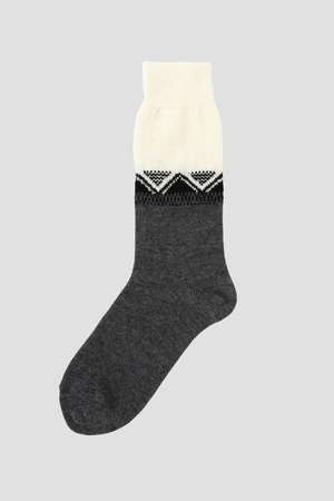 マーガレット・ハウエル/MARGARET HOWELLのWOMEN WOOL FAIRISLE SOCKS(140700/140701)