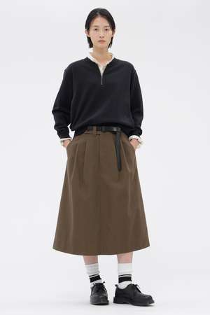 マーガレット・ハウエル/MARGARET HOWELLの【予約販売】WOOL COTTON DRILL SKIRT(110700/110702)