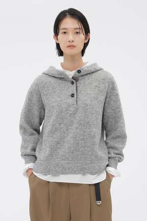 マーガレット・ハウエル/MARGARET HOWELLのWOOL COTTON JERSEY TOP(110100/110105)
