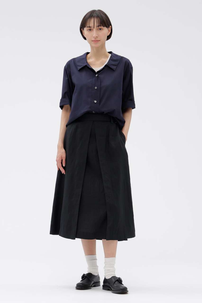 マーガレット・ハウエル/MARGARET HOWELLの【予約販売】LIGHTWEIGHT LINEN SKIRT(ブラック/5786132251)