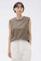 【予約販売】WASHABLE SILK POPLIN SHIRT マーガレット・ハウエル/MARGARET HOWELL ブラウン