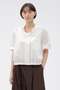 【予約販売】DOUBLE STRIPE COTTON SILK SHIRT マーガレット・ハウエル/MARGARET HOWELL ホワイト