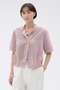 【予約販売】DOUBLE STRIPE COTTON SILK SHIRT マーガレット・ハウエル/MARGARET HOWELL レッド