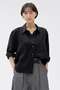 【予約販売】LIGHTWEIGHT LINEN SHIRT マーガレット・ハウエル/MARGARET HOWELL ブラック