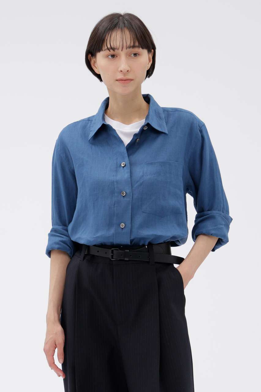 マーガレット・ハウエル/MARGARET HOWELLの【予約販売】LIGHTWEIGHT LINEN SHIRT(ブルー/5786153251)