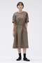 【予約販売】WASHABLE SILK POPLIN DRESS マーガレット・ハウエル/MARGARET HOWELL ブラウン