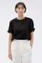 【予約販売】TOUGH COTTON JERSEY TOP マーガレット・ハウエル/MARGARET HOWELL ブラック