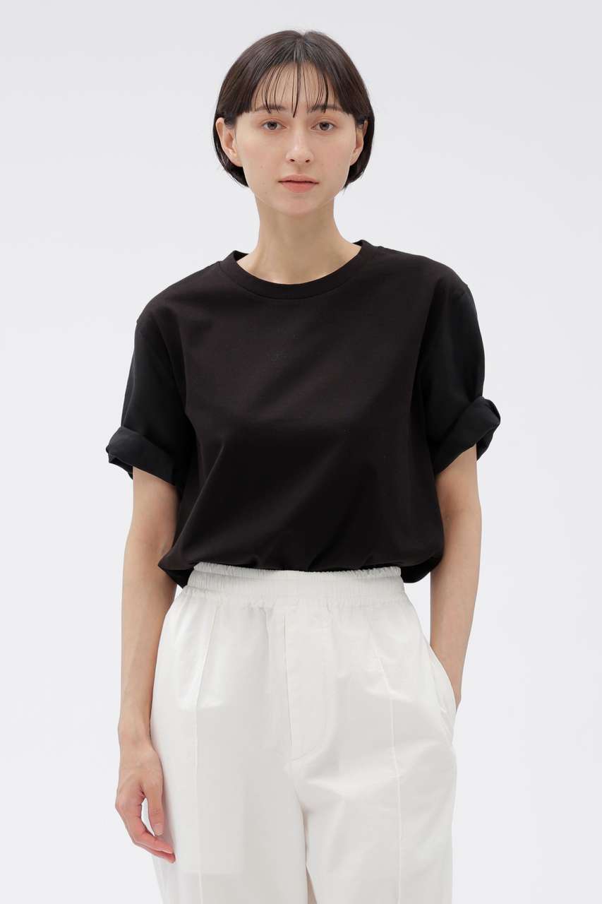 マーガレット・ハウエル/MARGARET HOWELLの【予約販売】TOUGH COTTON JERSEY TOP(ブラック/5786168251)