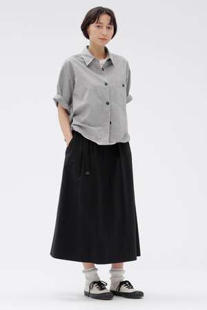 マーガレット・ハウエル/MARGARET HOWELLの【予約販売】LIGHTWEIGHT COTTON NYLON TWILL SKIRT(110700/110702)