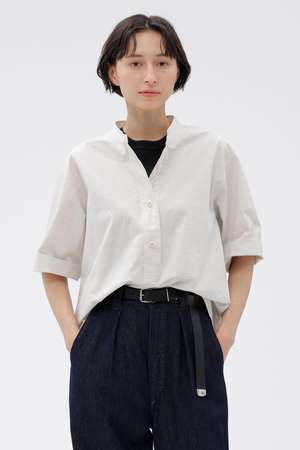 マーガレット・ハウエル/MARGARET HOWELLの【予約販売】HIGHCOUNT TOP DYED COTTON SHIRT(110400/110402)