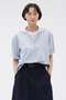 【予約販売】HIGHCOUNT TOP DYED COTTON SHIRT マーガレット・ハウエル/MARGARET HOWELL ブルー