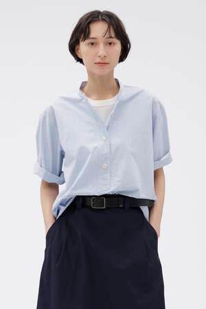 マーガレット・ハウエル/MARGARET HOWELLの【予約販売】HIGHCOUNT TOP DYED COTTON SHIRT(110400/110402)