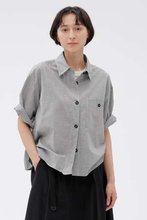 マーガレット・ハウエル/MARGARET HOWELLのTINY GINGHAM COTTON SHIRT(110400/110402)