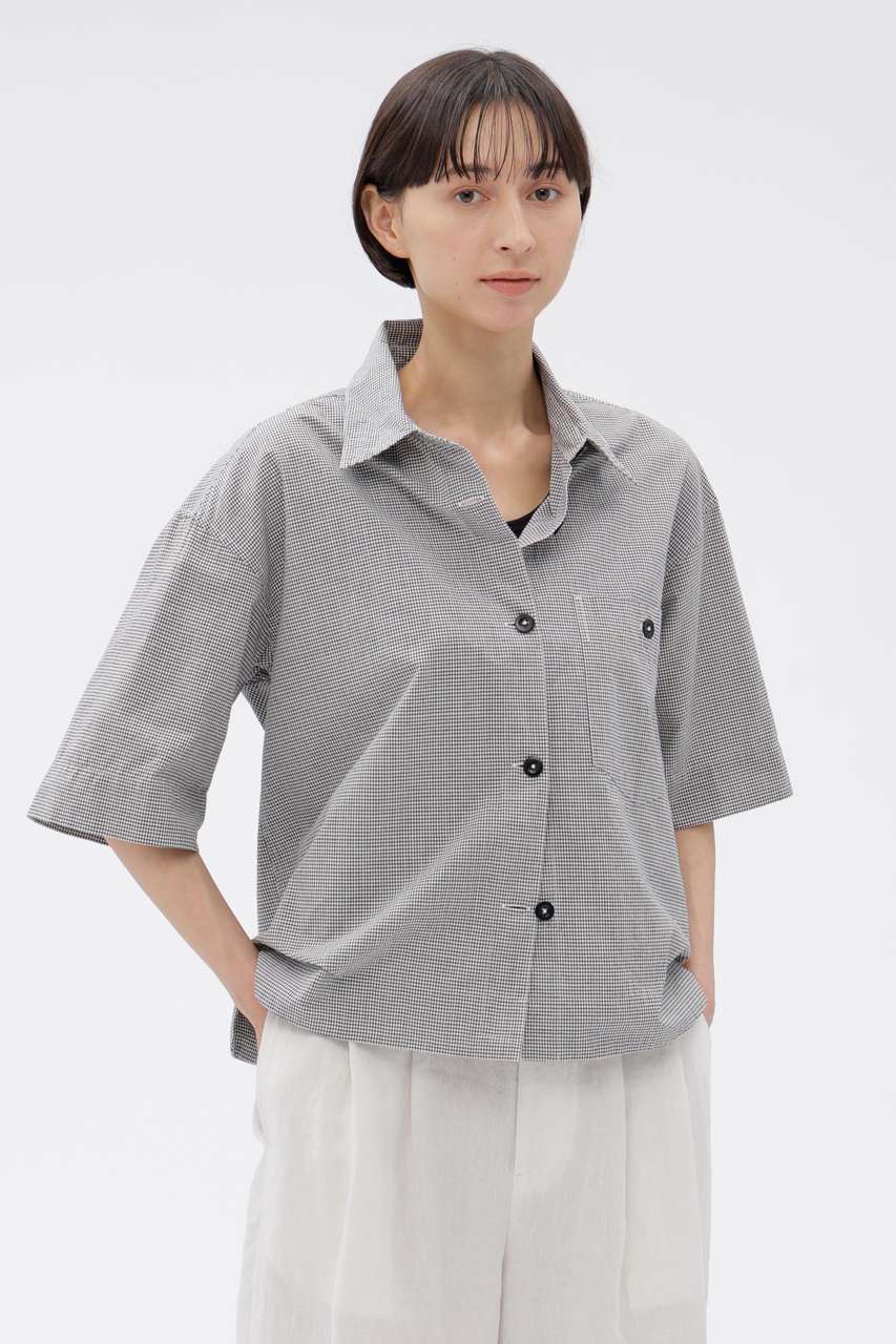 MARGARET HOWELL(マーガレット・ハウエル)｜TINY GINGHAM COTTON SHIRT