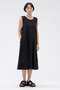 【予約販売】LIGHTWEIGHT COTTON NYLON TWILL DRESS マーガレット・ハウエル/MARGARET HOWELL ブラック