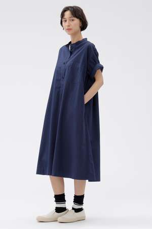 マーガレット・ハウエル/MARGARET HOWELLの【予約販売】GARMENT DYED COTTON POPLIN DRESS(110500/110502)