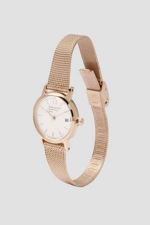 マーガレット・ハウエル/MARGARET HOWELLのMESH BAND DATE WATCH(149900/149902)