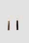 miriam renshaw ISSENDO HORN AND SILVER RECTANGULAR EARRING マーガレット・ハウエル/MARGARET HOWELL ブラウン