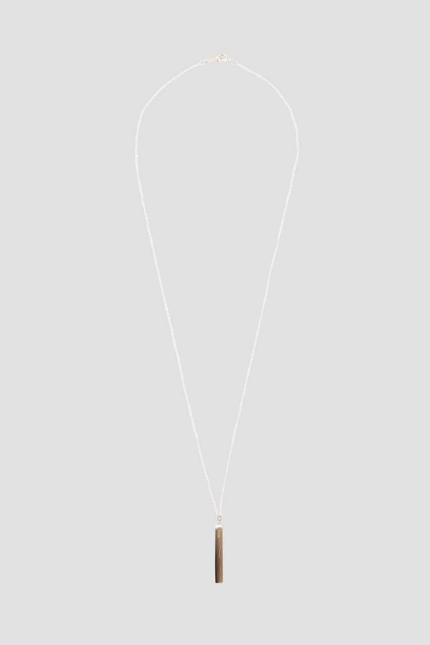 マーガレット・ハウエル/MARGARET HOWELLのmiriam renshaw ISSENDO HORN AND SILVER RECTANGULAR NECKLACE(ブラウン/5786174255)