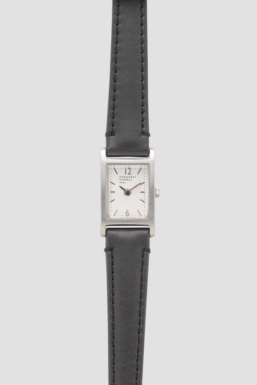 マーガレット・ハウエル/MARGARET HOWELLのCALF BELT / RECTANGULAR WATCH(ブラック/5784173001)