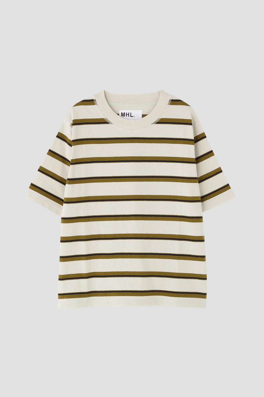 マーガレット・ハウエル/MARGARET HOWELLのOUTLINE STRIPE JERSEY TOP(ホワイト/5956168551)