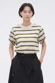 OUTLINE STRIPE JERSEY TOP