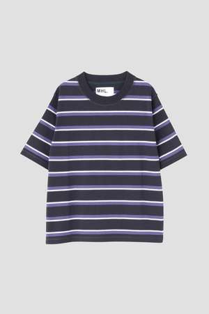 マーガレット・ハウエル/MARGARET HOWELLのOUTLINE STRIPE JERSEY TOP(110100/110102)