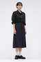 【予約販売】WIDE STRIPE WOOL SKIRT マーガレット・ハウエル/MARGARET HOWELL ネイビー