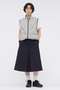 【予約販売】WIDE STRIPE WOOL SKIRT マーガレット・ハウエル/MARGARET HOWELL
