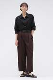 SOFT BRUSHED COTTON TWILL TROUSERS