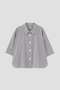 【予約販売】COTTON LINEN GINGHAM SHIRT マーガレット・ハウエル/MARGARET HOWELL