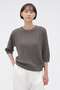 【予約販売】CABLE KNIT LINEN KNITWEAR マーガレット・ハウエル/MARGARET HOWELL グレー