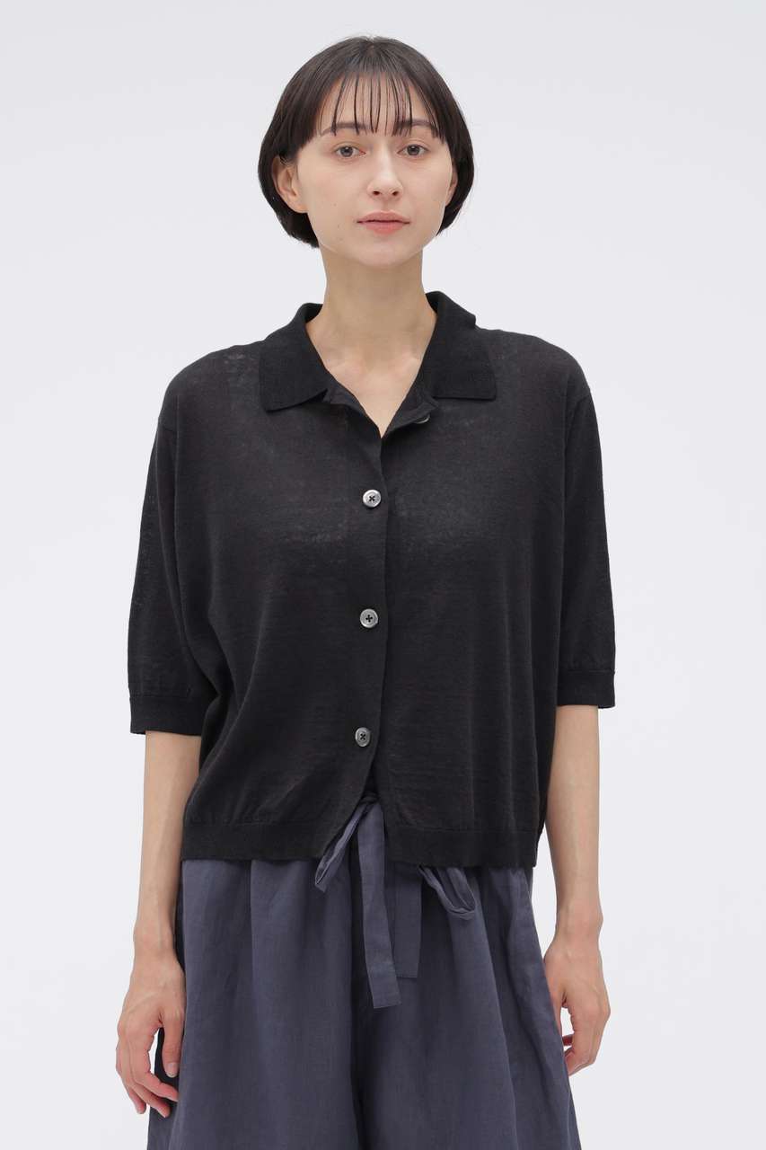 マーガレット・ハウエル/MARGARET HOWELLのFINE LINEN COTTON KNITWEAR(ブラウン/5896264201)