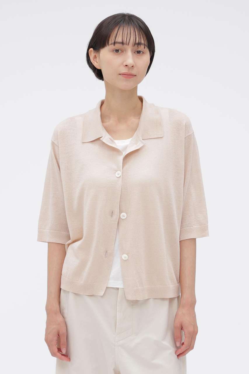 マーガレット・ハウエル/MARGARET HOWELLのFINE LINEN COTTON KNITWEAR(ピンク/5896264201)