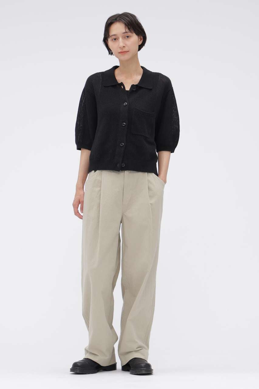 マーガレット・ハウエル/MARGARET HOWELLの【予約販売】COTTON LINEN TINY RIPSTOP TROUSERS(ベージュ/5956240200)
