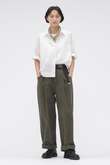 COTTON LINEN TINY RIPSTOP TROUSERS