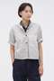 【予約販売】CARBON DYED COTTON POPLIN SHIRT マーガレット・ハウエル/MARGARET HOWELL グレー