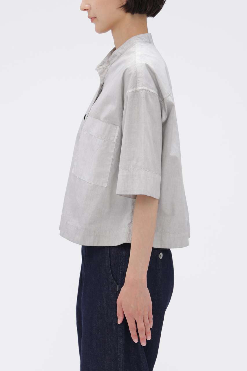 MARGARET HOWELLマーガレットハウエル　カシミアコットンシャツグレー MARGARET HOWELL(マーガレット・ハウエル)｜【予約販売】CARBON DYED