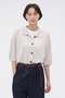 【予約販売】IRREGULAR RIB COTTON LINEN KNITWEAR マーガレット・ハウエル/MARGARET HOWELL ホワイト