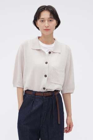 マーガレット・ハウエル/MARGARET HOWELLの【予約販売】IRREGULAR RIB COTTON LINEN KNITWEAR(110300/110303)