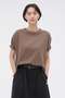 【予約販売】FADED ROUGH COTTON JERSEY TOP マーガレット・ハウエル/MARGARET HOWELL ブラウン