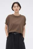 FADED ROUGH COTTON JERSEY TOP