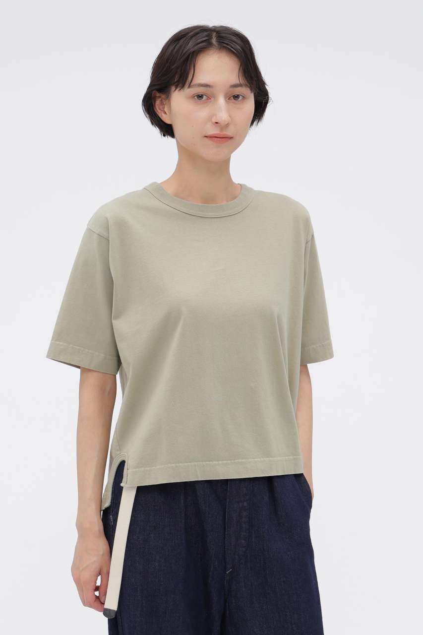 マーガレット・ハウエル/MARGARET HOWELLの【予約販売】FADED ROUGH COTTON JERSEY TOP(グリーン/5956268200)