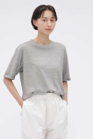 マーガレット・ハウエル/MARGARET HOWELLの【予約販売】CARBON DYED COTTON LINEN TOP(110100/110102)