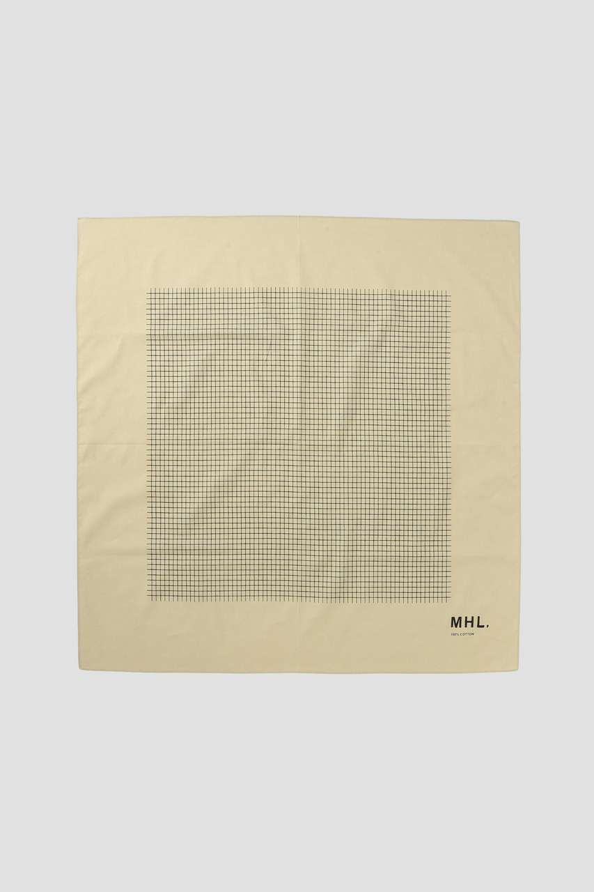 マーガレット・ハウエル/MARGARET HOWELLの【予約販売】PLAIN GRID SCARF(グリーン/5956278203)
