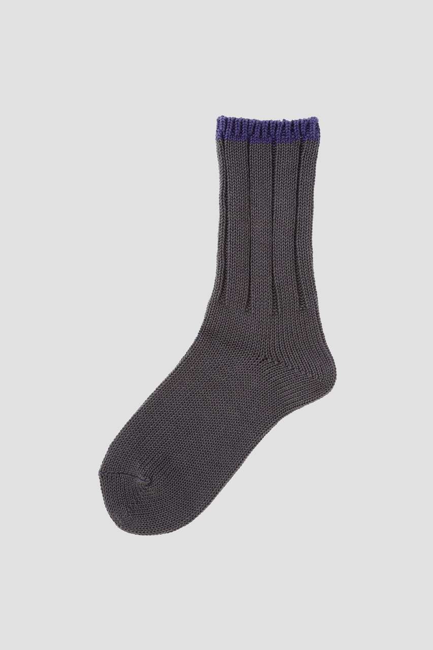 マーガレット・ハウエル/MARGARET HOWELLの【予約販売】TIPPED COTTON RIB SOCKS(グレー/5956279200)
