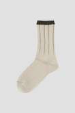 TIPPED COTTON RIB SOCKS