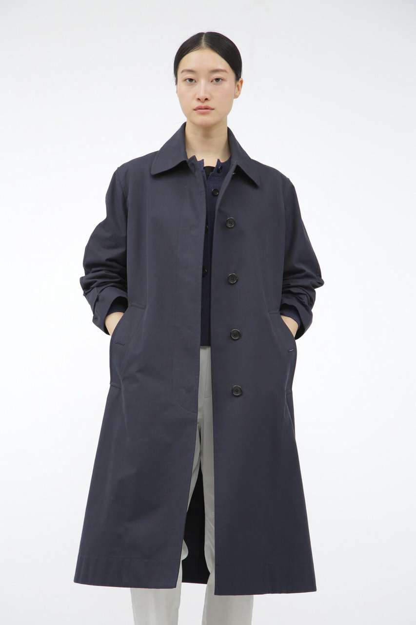 マーガレット・ハウエル/MARGARET HOWELLのCOTTON TWILL COATING(ネイビー/5785112003)