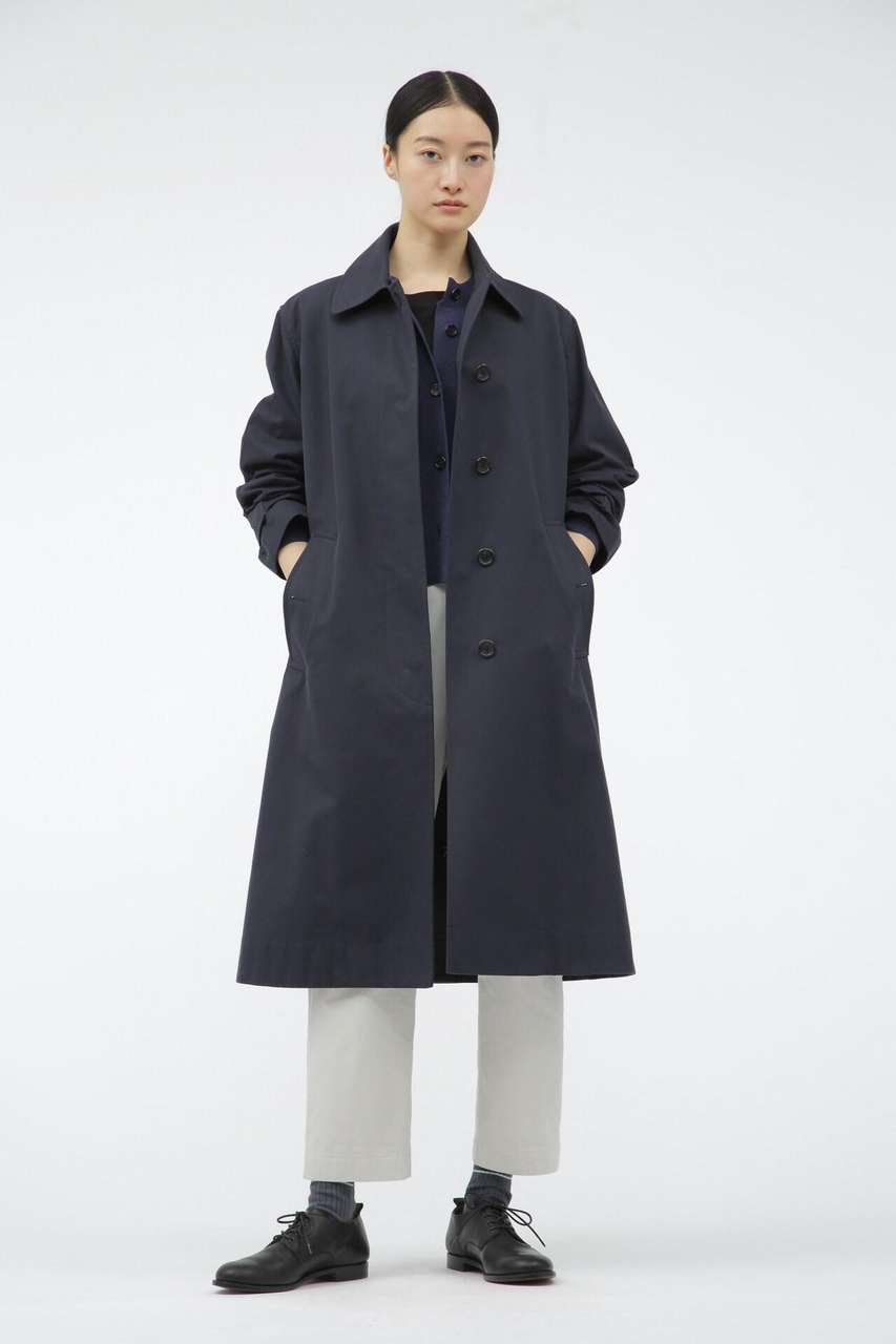 Margaret Howell ネイビー ピーコート MARGARET HOWELL(マーガレット・ハウエル)｜COTTON TWILL COATING