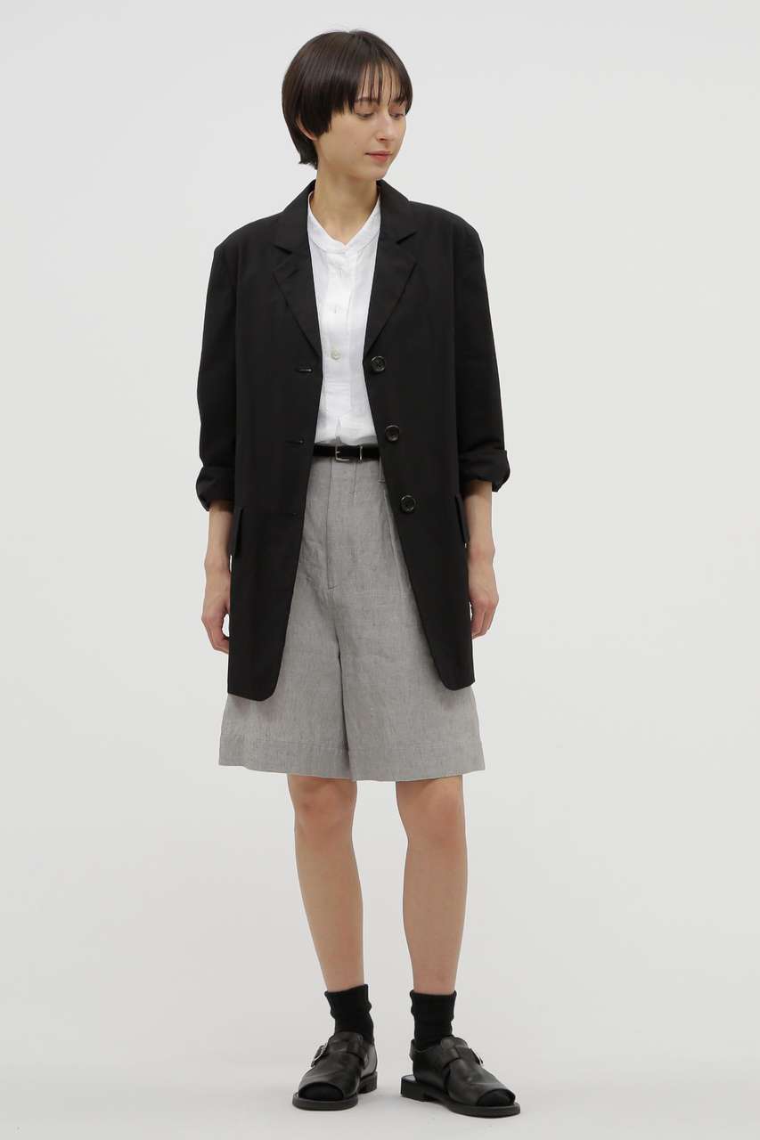 マーガレット・ハウエル/MARGARET HOWELLのYARN DYED LINEN TROUSERS(グレー/5785141002)